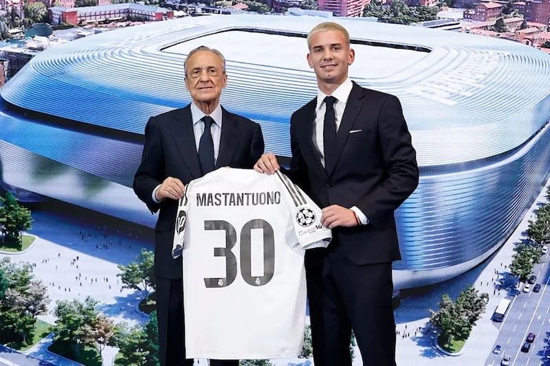 Mastantuono debuta en el Real Madrid con un dorsal con historia
