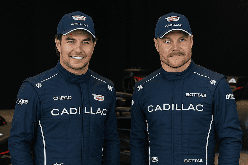Checo Pérez regresa a la F1 con Cadillac junto a Bottas