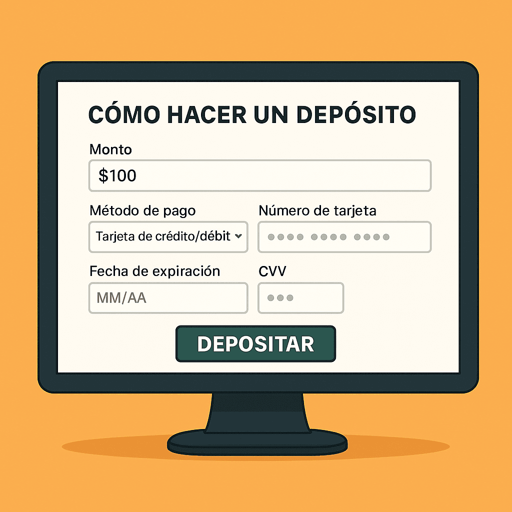 paso a paso depósito casa de apuestas