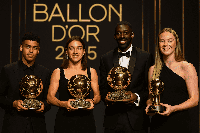 Ousmane Dembélé y Aitana Bonmatí encabezan un Ballon d’Or de récords y sorpresas