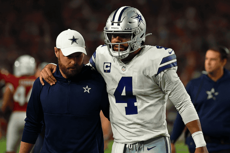 Dak Prescott preocupa a los Cowboys tras salir lesionado ante los Cardinals: ¿riesgo real para la temporada?