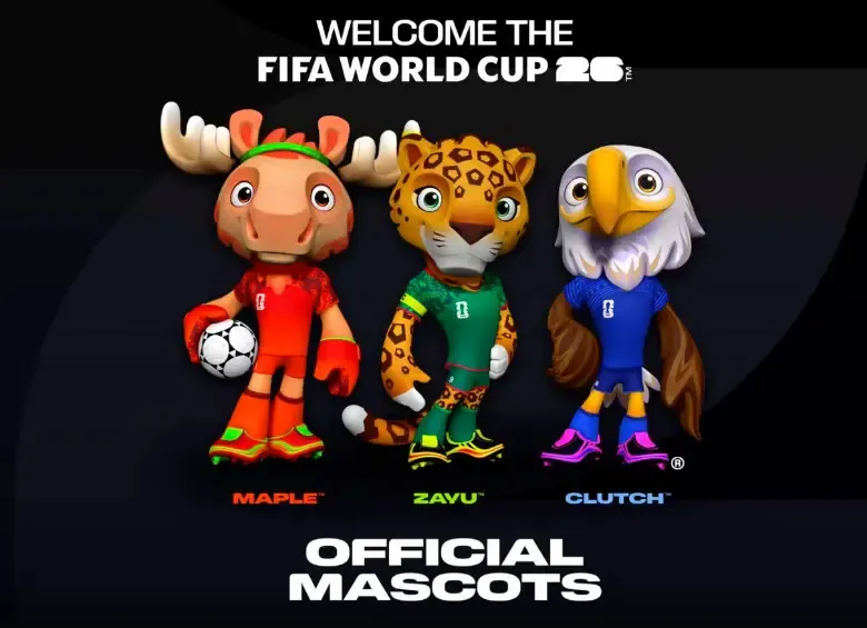 Maple, Zayu y Clutch: las nuevas mascotas del Mundial 2026