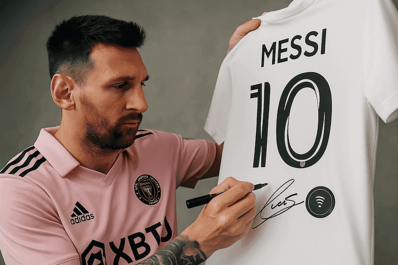 Messi revoluciona su acuerdo con Icons: nueva era de autenticidad con chips NFC y tecnología TripleLock