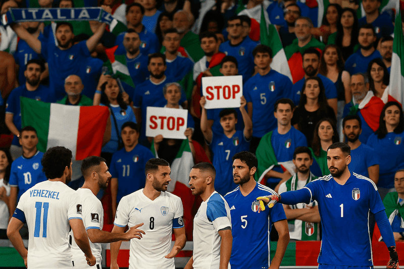 La Guerra de Gaza se traslada al fútbol: Italia e Israel en medio de la polémica