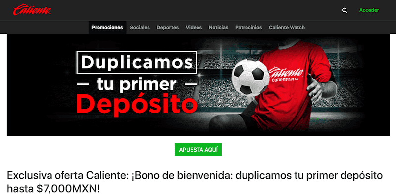 bono caliente mexico