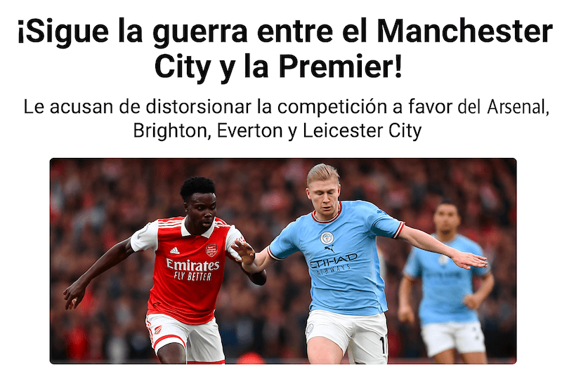 ¡Sigue la guerra entre el Manchester City y la Premier League!